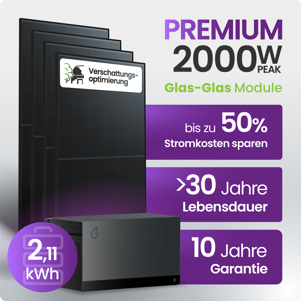 Premium Speicher Set 2000W